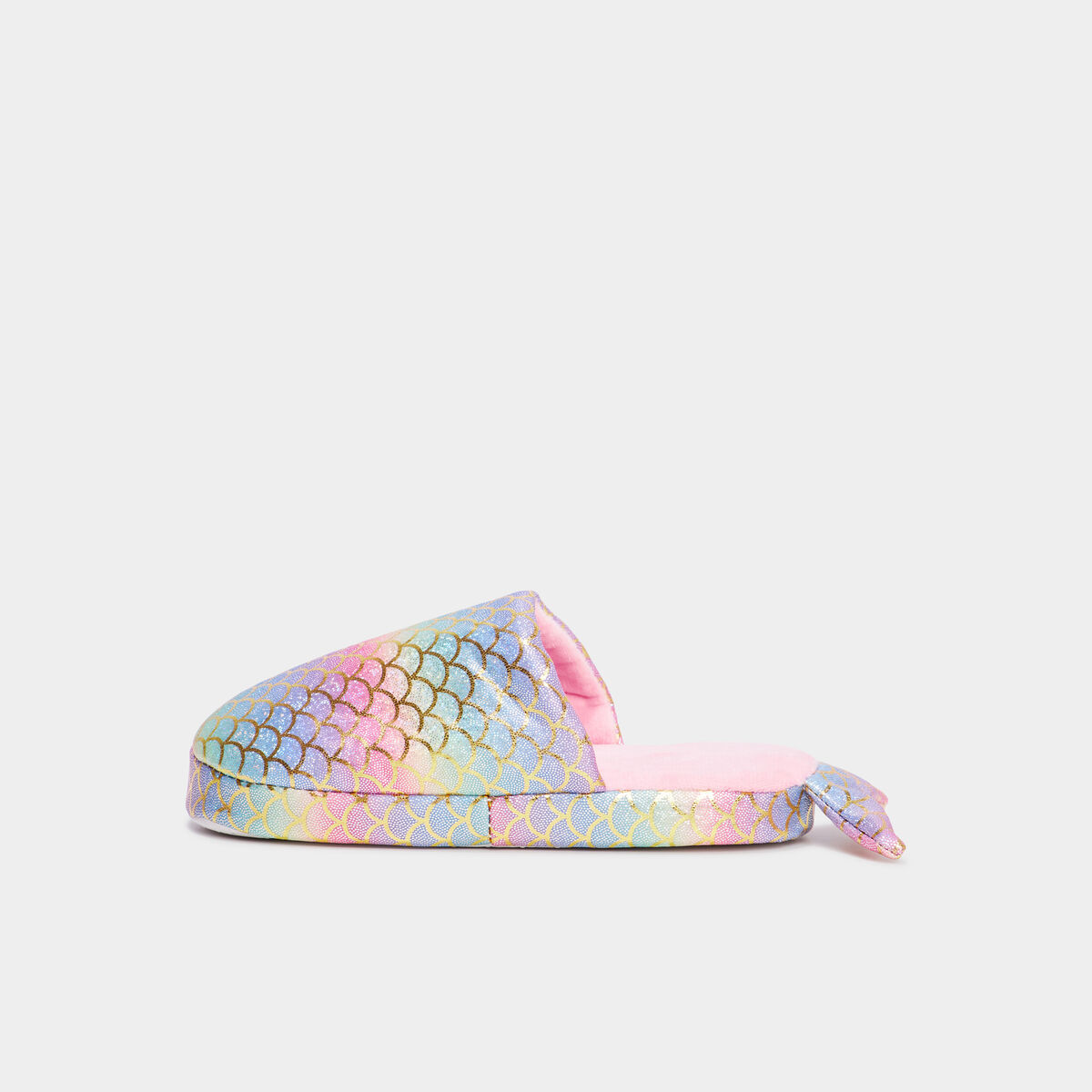 Chaussons mules à paillettes multicolore fille