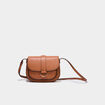 Sac besace en bandouli&egrave;re camel femme