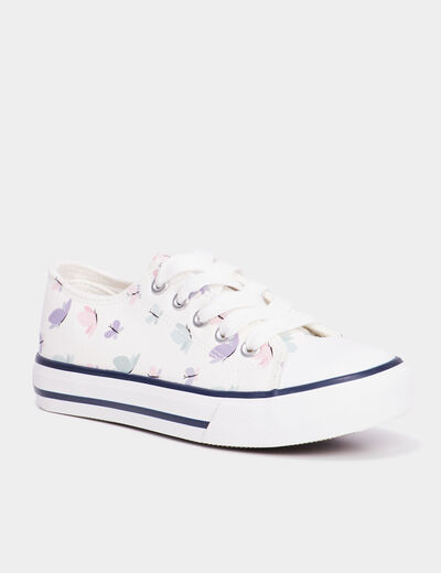 Tennis basses en toile à lacets Creeks multicolore fille