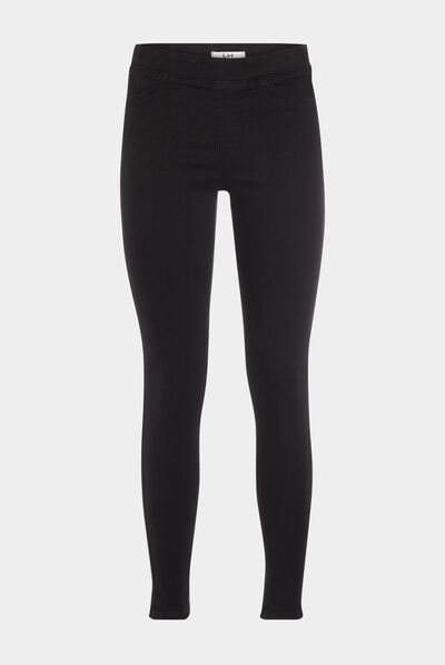 Jegging taille standard denim noir femme