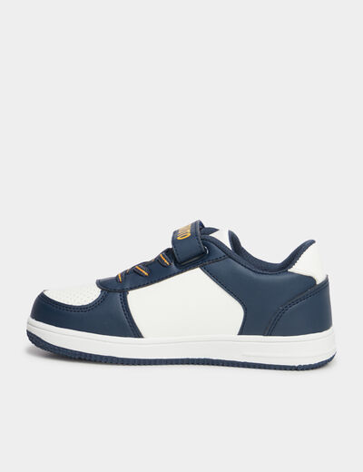 Tennis basses à scratchs Naruto bleu marine garçon