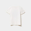 T-shirt manches courtes coton ivoire fille