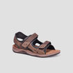 Sandales à scratchs marron homme