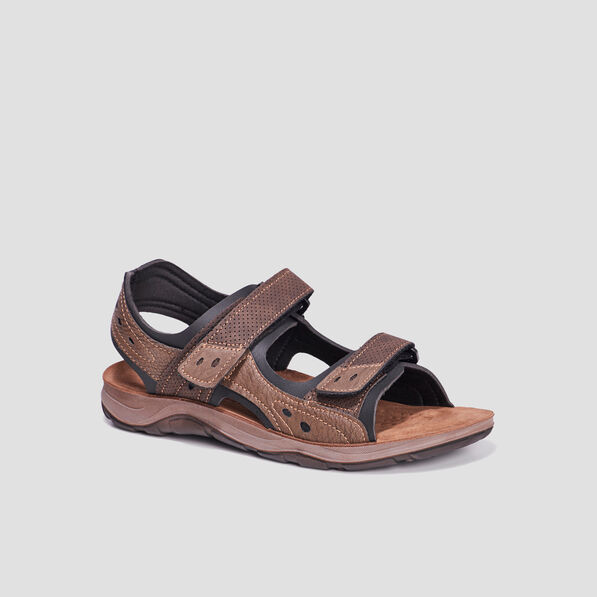 sandales a scratchs marron homme Sandales à scratchs marron homme
