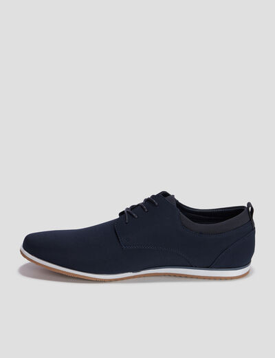 Derbies texturées à lacets bleu marine homme