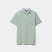 Polo piqu&eacute; manches courtes coton vert pastel homme