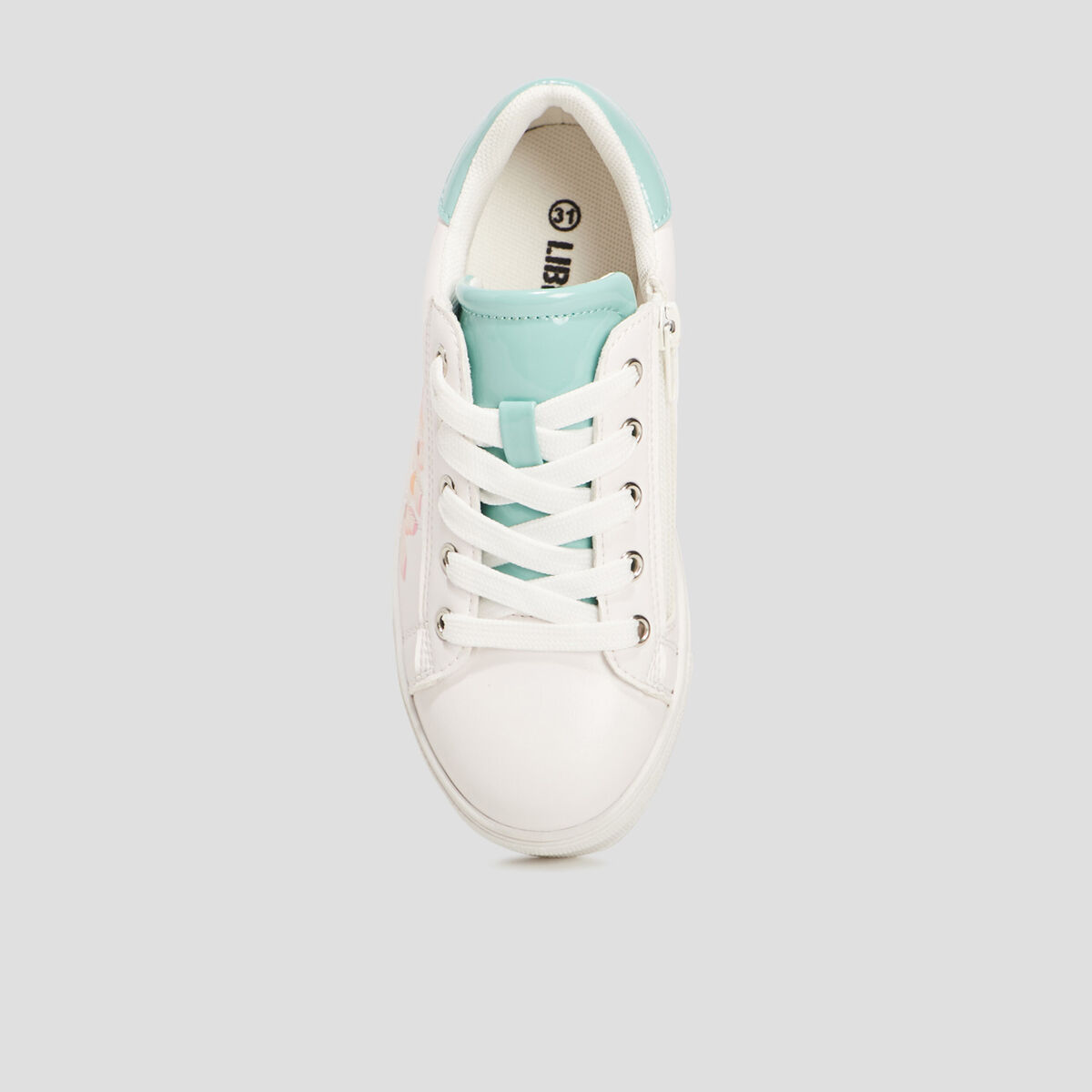 Tennis &agrave; lacets Liberto blanc fille