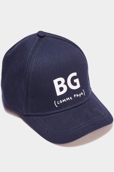 Casquette en mati&egrave;re coton bleu marine b&eacute;b&eacute; gar&ccedil;on