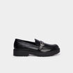 Mocassins avec boucles noir femme