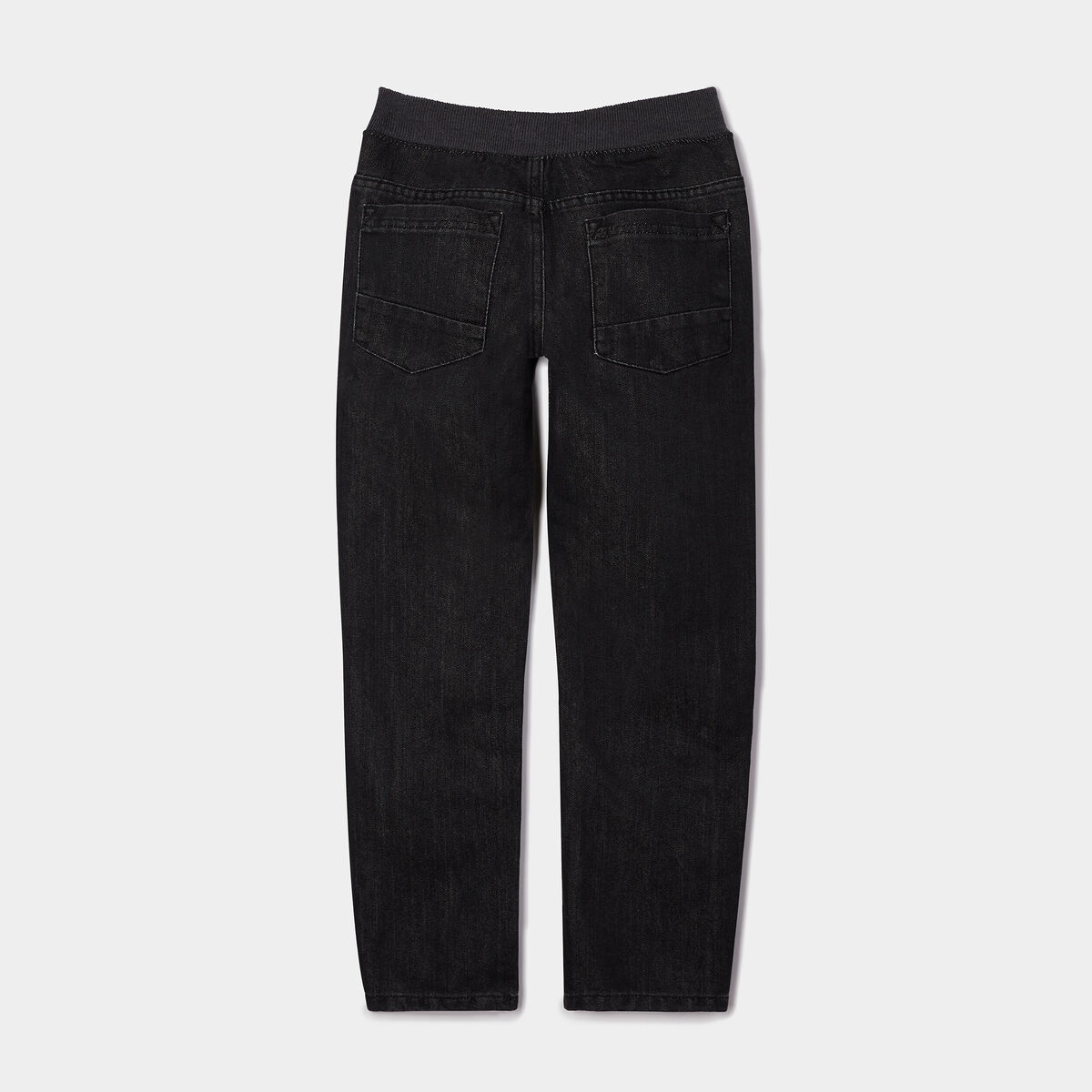 Jeans regular taille ajustable gris gar&ccedil;on