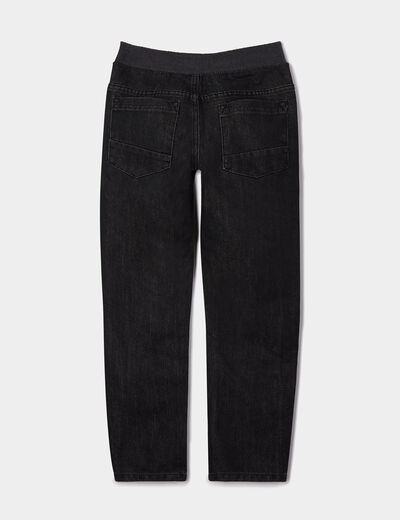 Jeans regular taille ajustable gris gar&ccedil;on