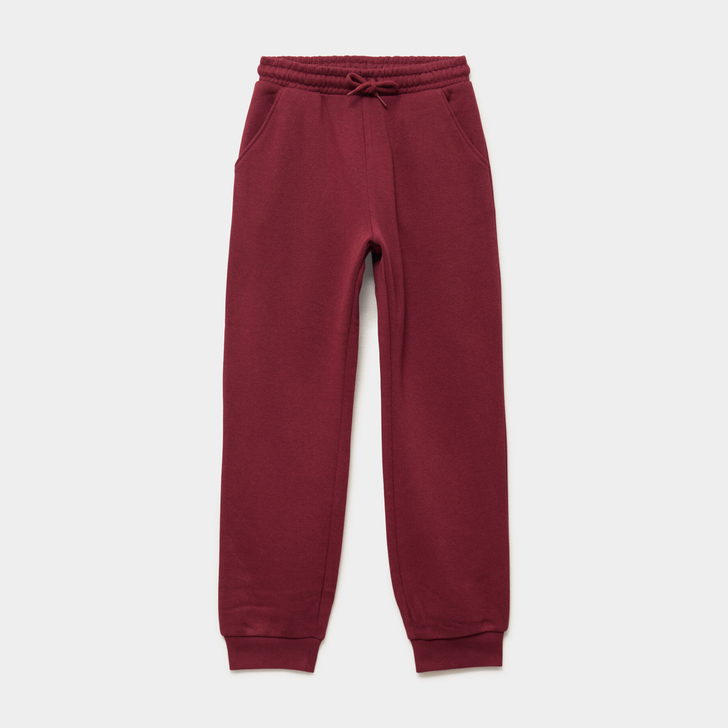 Pantalon de jogging molleton bordeaux fille LH