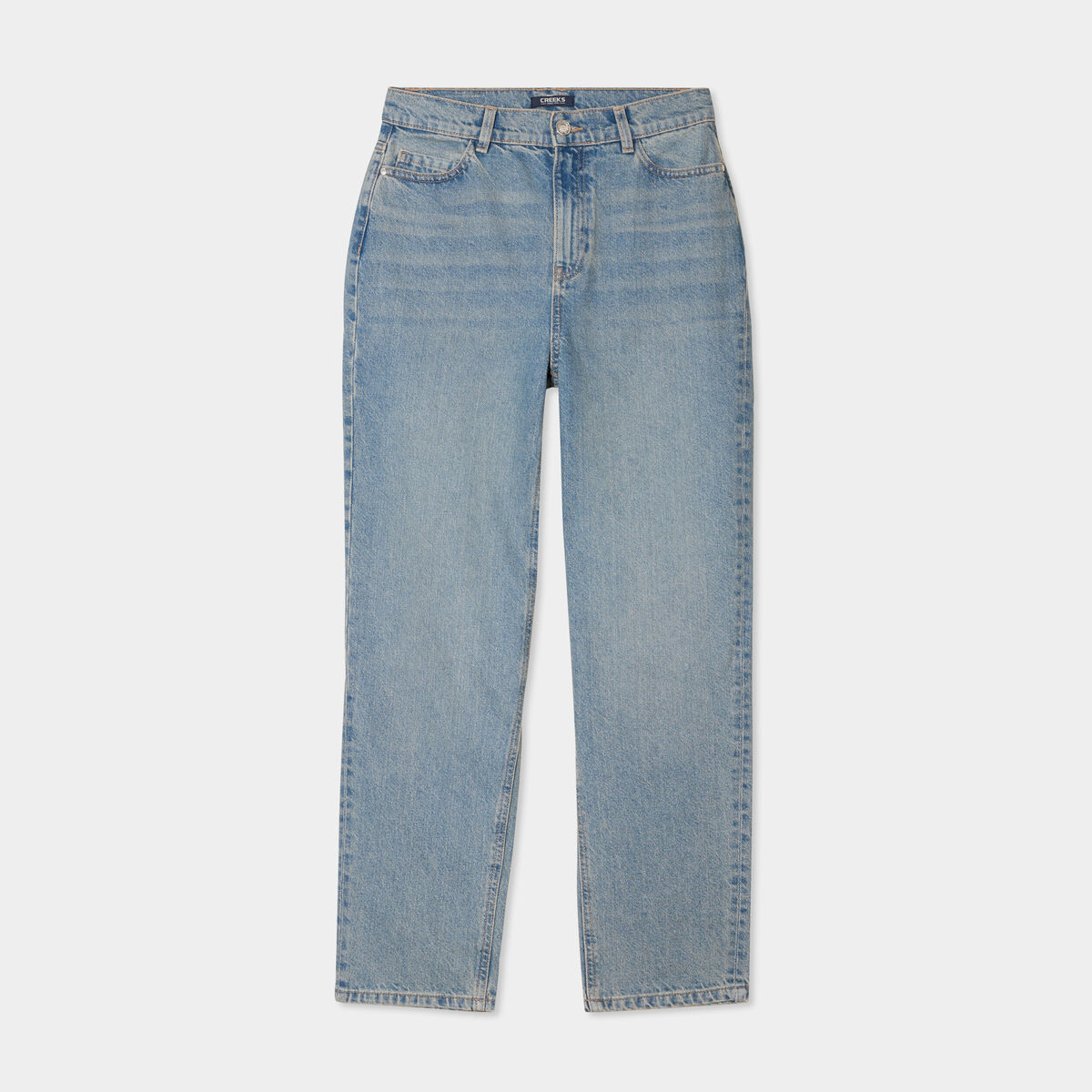 Jeans mom 7/8ème taille haute Creeks denim dirty femme