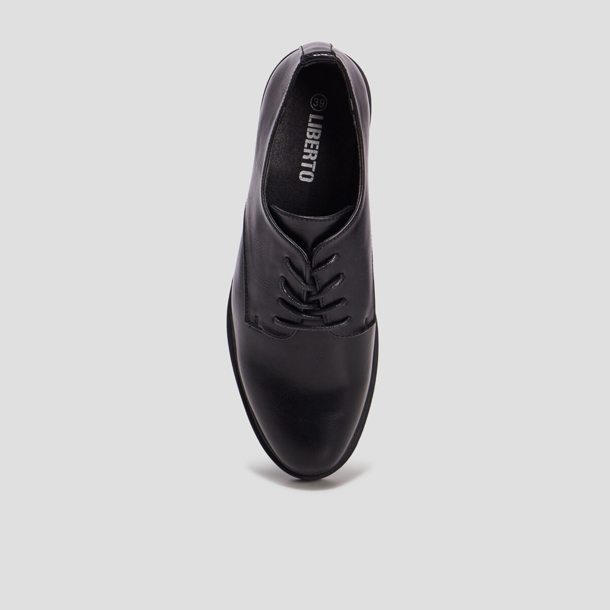 Derbies &agrave; lacets crant&eacute;es Liberto noir femme