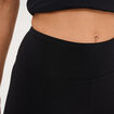 Legging taille haute coton noir femme