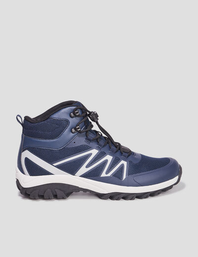 Boots à lacets bleu marine homme