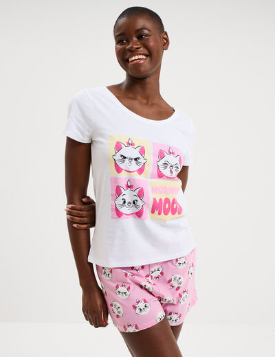 Ensemble pyjama Les Aristochats Marie blanc femme