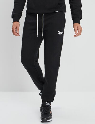 Pantalon jogging droit Creeks noir homme