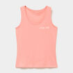D&eacute;bardeur droit coton rose corail femme