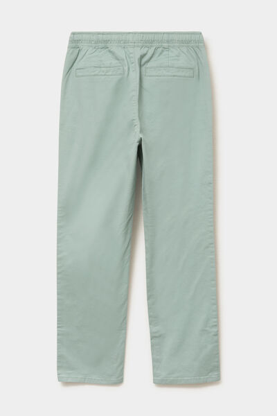 Pantalon chino droit taille ajustable vert pastel gar&ccedil;on