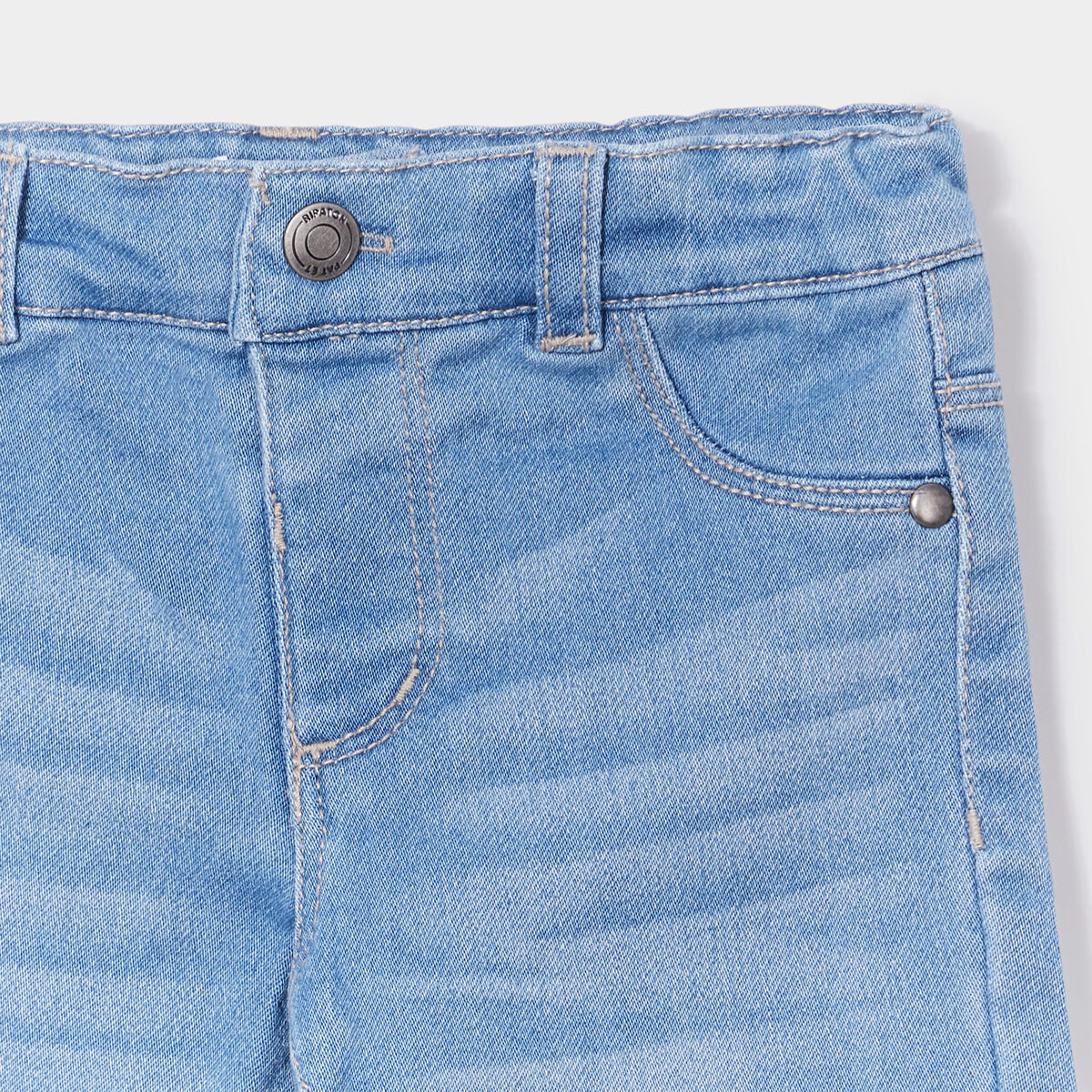 Jeans slim 4 poches taille ajustable denim double stone bébé garçon