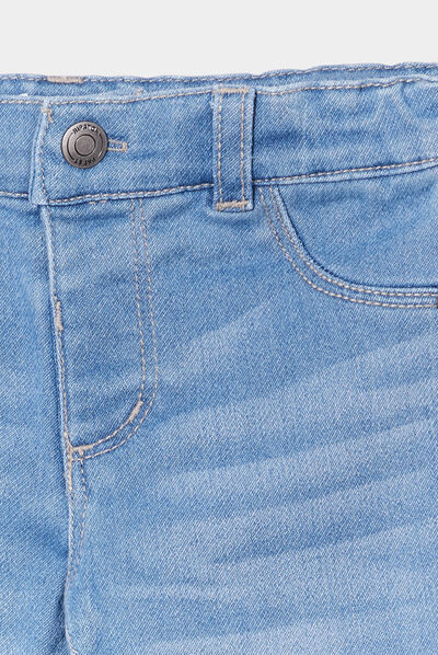 Jeans slim 4 poches taille ajustable denim double stone bébé garçon