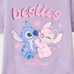 T-shirt manches courtes coton Stitch parme fille