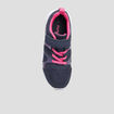 Baskets running à scratchs bleu marine fille