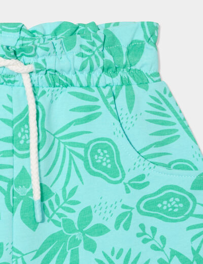 Short jogging slouchy bleu clair fille