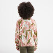 Pull col rond manches longues multicolore femme