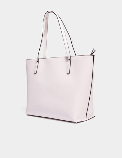 Sac cabas trapèze ivoire femme