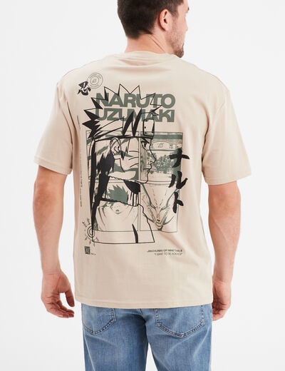 T-shirt manches courtes coton Naruto sable homme