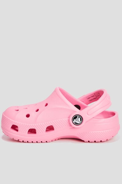 Mules de plage Crocs rose fille