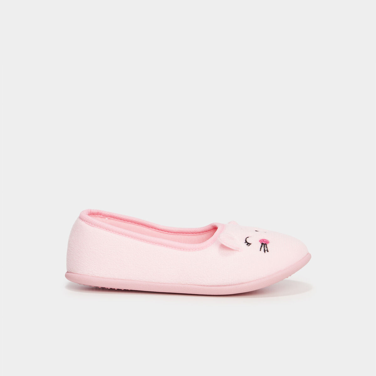 Chaussons ballerines polaires rose fille