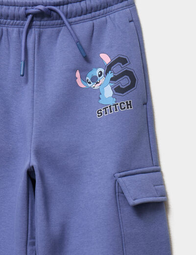 Pantalon de jogging large Stitch bleu fille