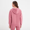 Sweat hoodie molleton à capuche vieux rose femme
