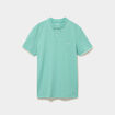 Polo piqu&eacute; coton manches courtes vert menthe homme