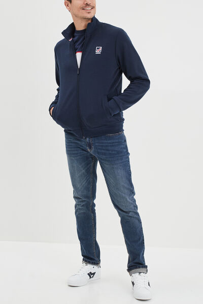 T-shirt oversize coton Creeks bleu marine homme