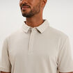 Polo manches courtes gris clair homme