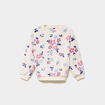 Sweat polaire oversize manches longues beige fille