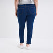 Jegging avec passants taille haute denim stone femme grande taille