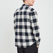 Chemise droite 2 poches manches longues ecru homme