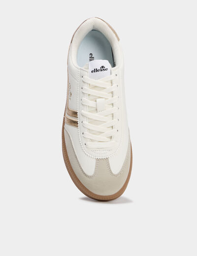 Baskets &agrave; lacets Josh Ellesse jaune or femme
