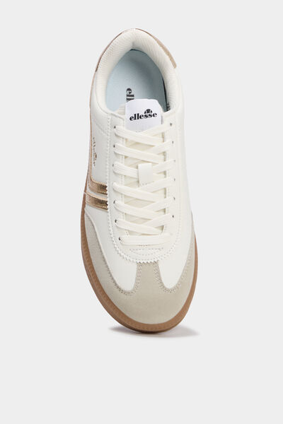 Baskets &agrave; lacets Josh Ellesse jaune or femme