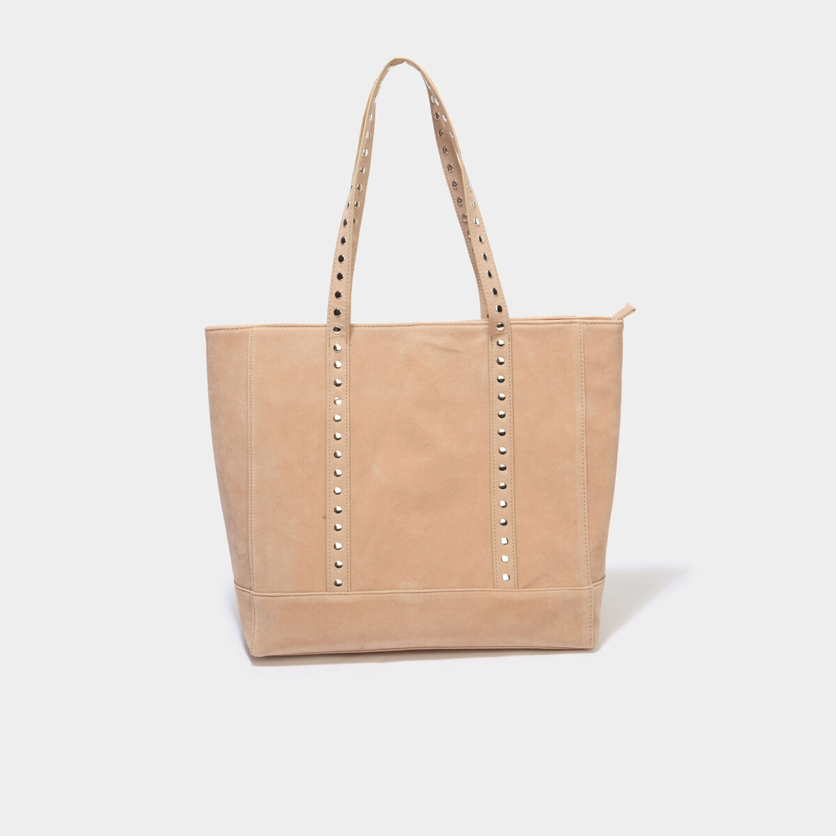 Sac cabas effet su&eacute;dine sable femme