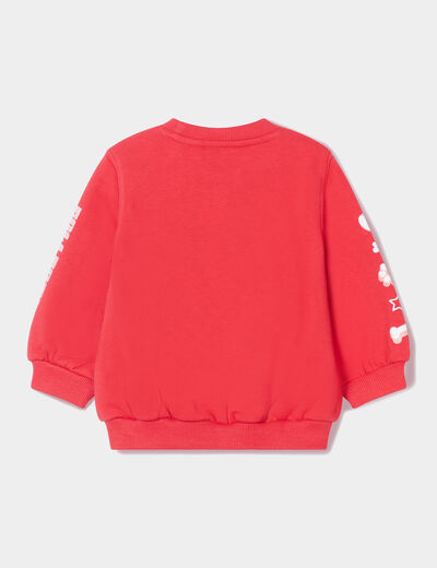 Sweat col rond coton Pat Patrouille rouge bébé fille