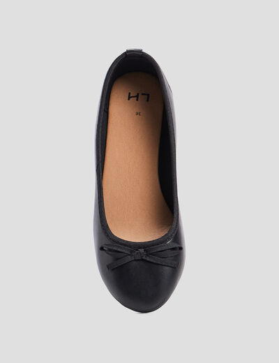 Ballerines avec noeuds noir fille