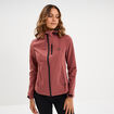 Blouson &agrave; capuche d&eacute;perlant fourr&eacute; vieux rose femme