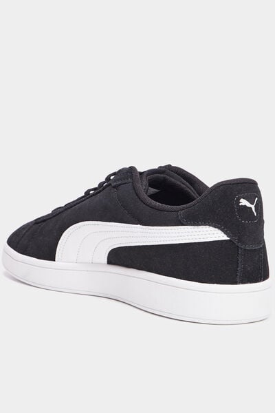 Baskets cuir su&eacute;dine Puma Smash V3 noir homme