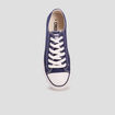 Tennis en toile &agrave; lacets bleu marine femme